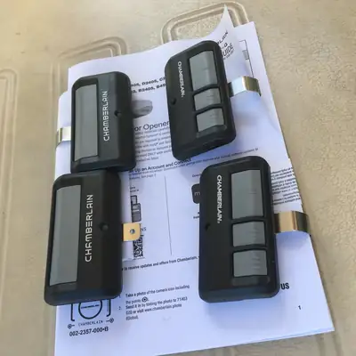 New garage door remotes